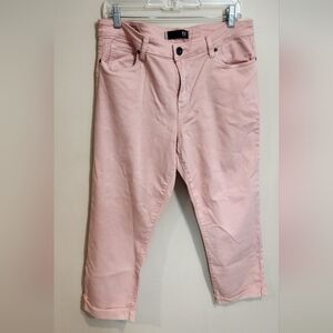 Kut From The Kloth Women's Pink Capri Jeans Plus Size 16